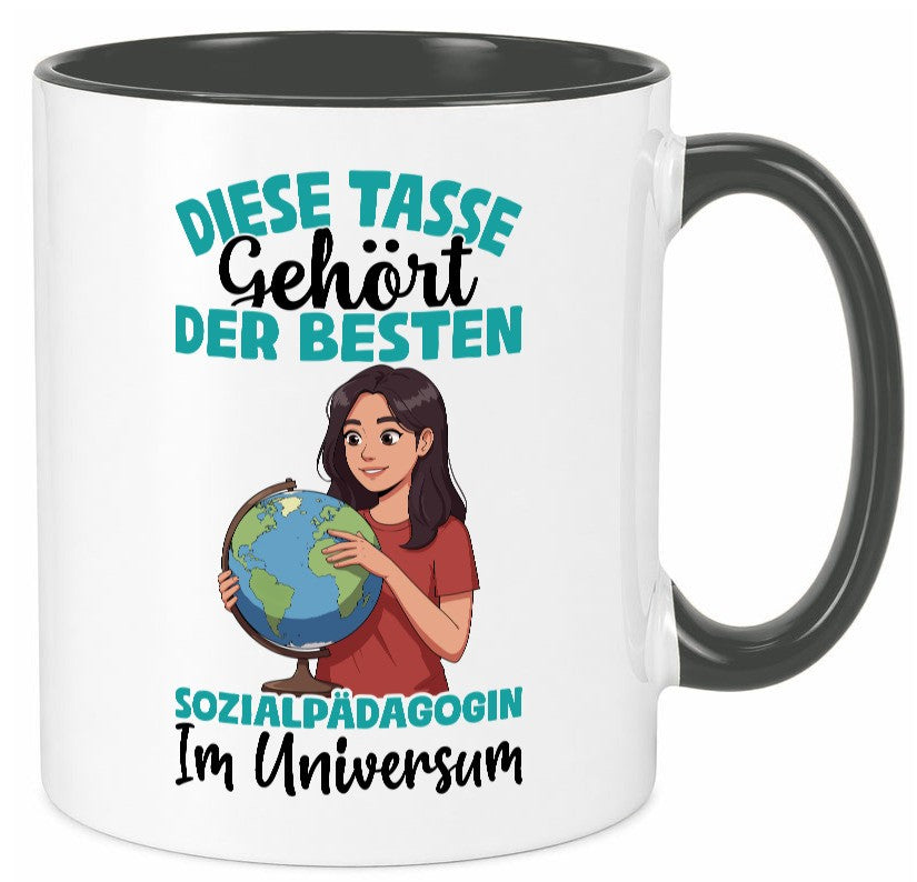 Im Universum: Sozialpädagogin | Humor Pädagogin lustig Geschenkidee Geschenk Tasse