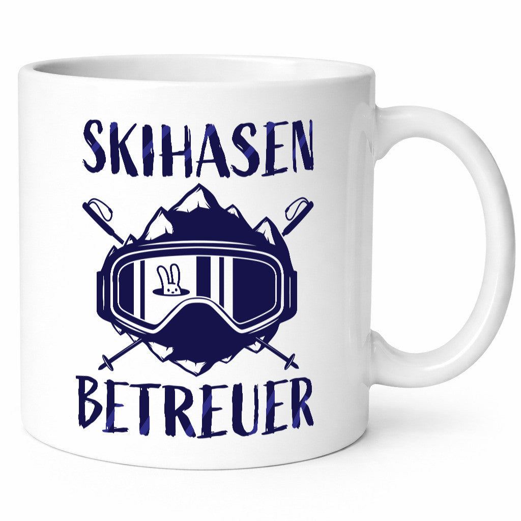 Skihasen Betreuer | Ski-Brille Berge Ski-Stöcke Geschenkidee Humor Tasse