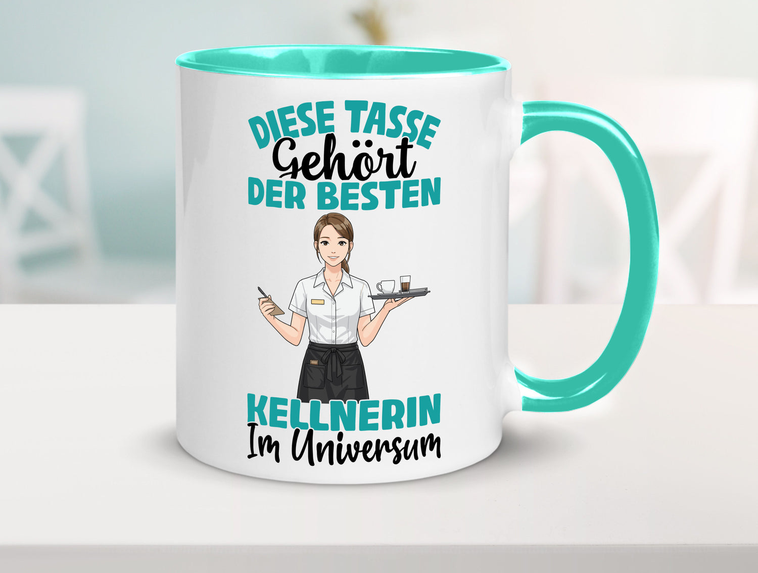 Im Universum: Kellnerin | Beruf kellnern Bedienung Geschenkidee Arbeit Kollegen