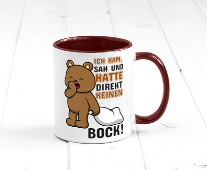 Direkt keinen Bock! | Büro Faultier Morgenmuffel Geschenk Arbeit Kollegen