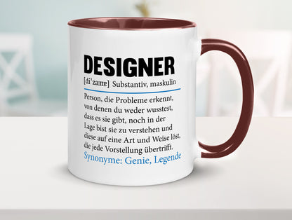 Designer Beruf | Gestalter Medien Schmuck Mode Geschenk Arbeit Kollegen Büro