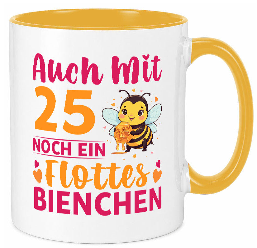 25. Geburtstag | Flottes Bienchen 25 Jahre Geschenk Geschenkidee lustiger Tasse