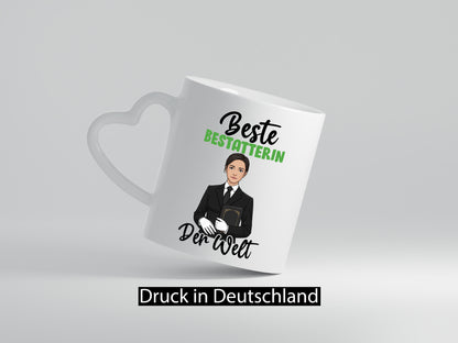 Beste Bestatterin | Bestattung TotengrÃ¤berin Humor Geschenkidee Tasse