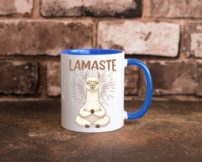 Lamaste | Lama Namaste lustiger Spruch Geschenk Humor Geschenkidee Tasse