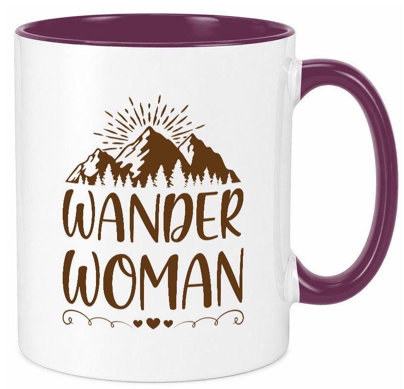 Wander Woman | Berge Herzen Geschenk Familie Geschenkidee lustiger Spruch Tasse