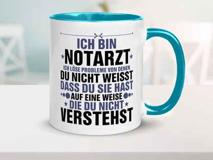 Löse Probleme: Notarzt | Arzt v2 Geschenkidee Humor Tasse
