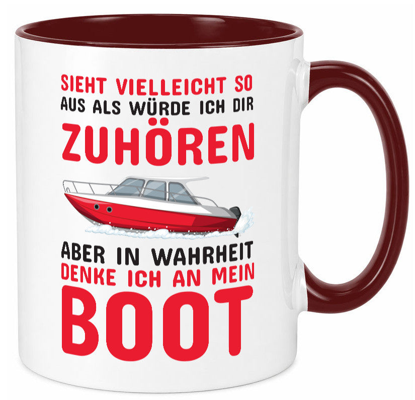 Bootbesitzer | Kapitän Tasse mein Boot lustig Humor Geschenkidee Geschenk