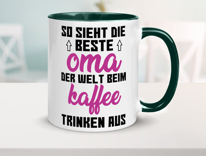 Beste Oma der Welt | Großmutter Tasse lustiger Spruch Geschenk Familie