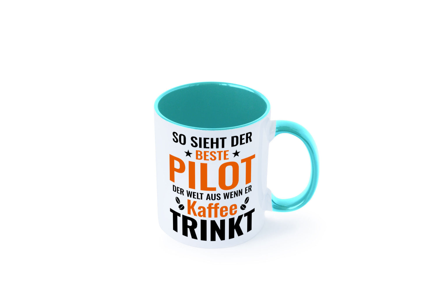 Kaffee trinkt: Pilot | Flugzeug Piloten lustiger Spruch Geschenk Humor