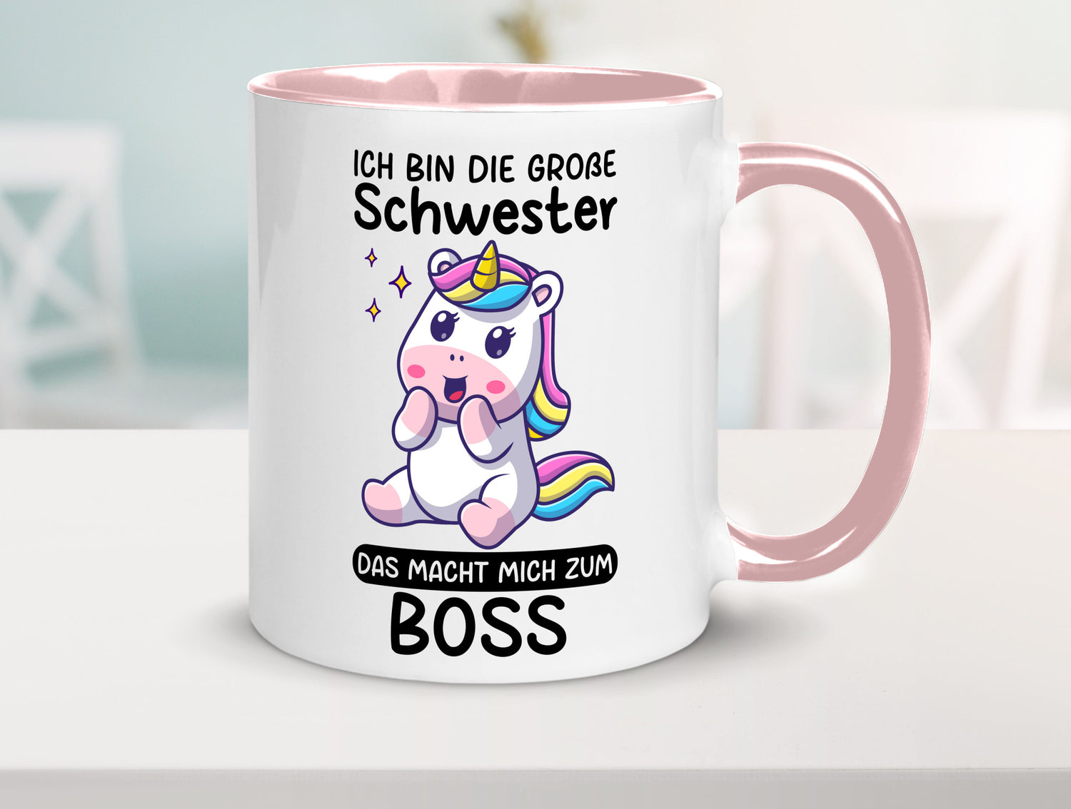 Große schwester macht mich zum Boss | Einhorn Geschwister lustiger Spruch