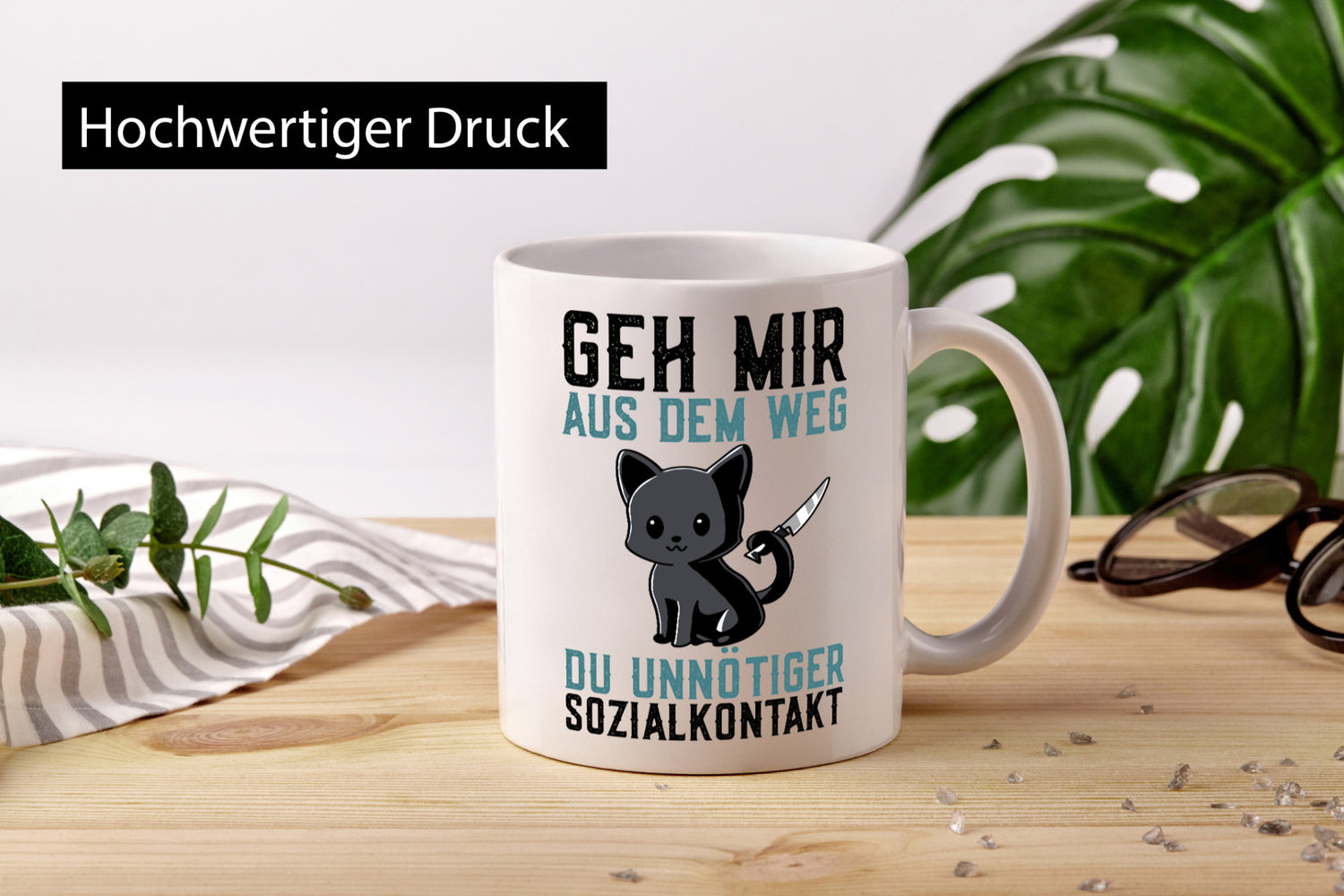 Geh mir aus dem Weg | Wütende Katze Unnötig Humor Tierliebhaber Geschenkidee