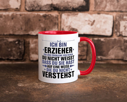 Löse Probleme: Erzieher | Pädagoge Schule v2 lustiger Spruch Geschenk Humor