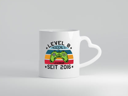 Level 8 | legendär seit 2016 Controller Geschenk Humor Geschenkidee lustiger