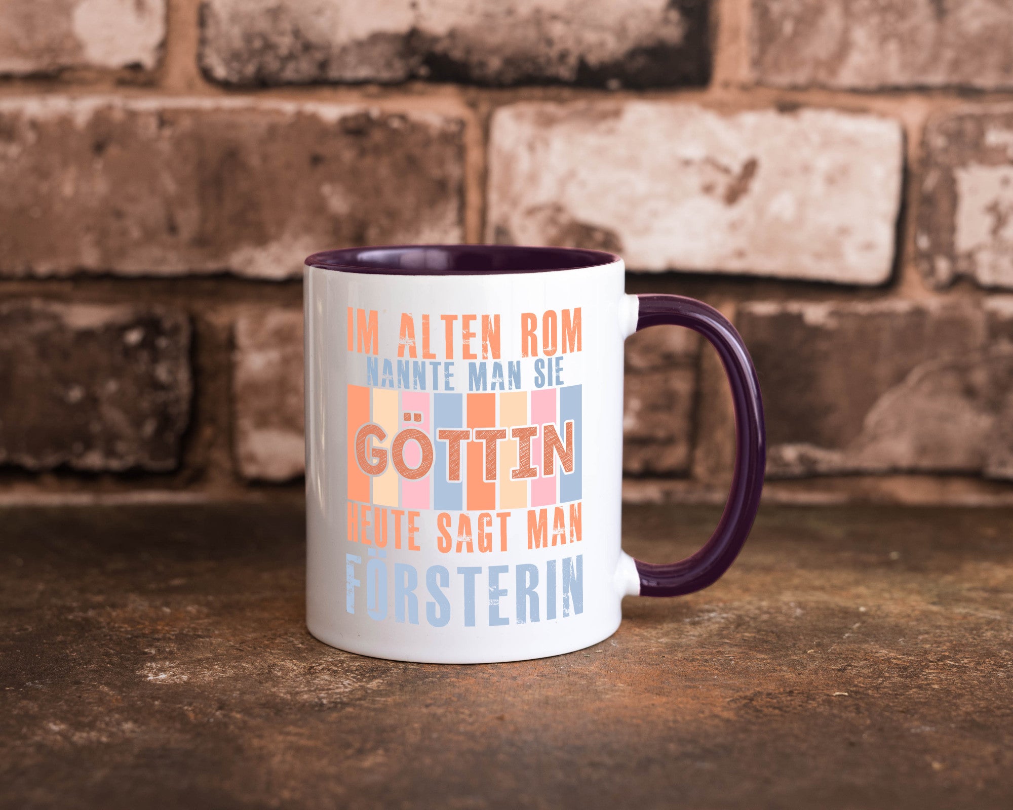 Heute sagt man: Försterin | Forst Arbeit lustig Kollegen Büro Geschenk Tasse