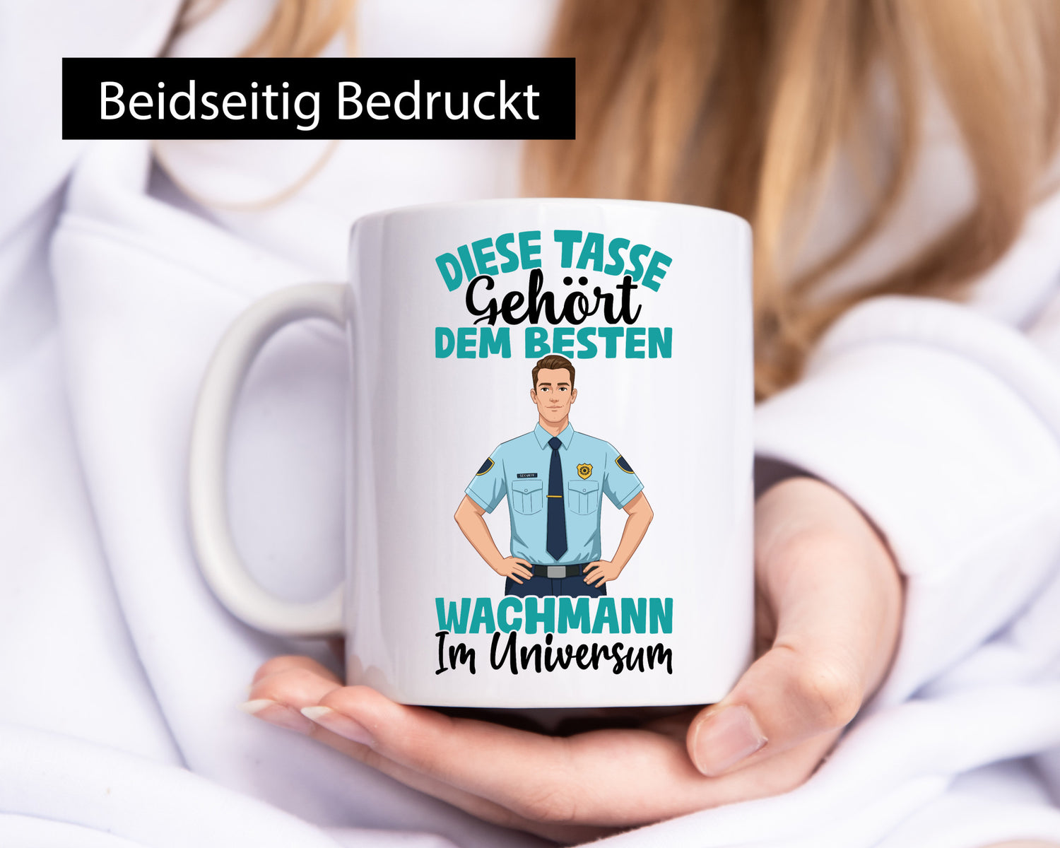 Im Universum: Wachmann | Wachpersonal Nachtwächter Geschenkidee Humor Tasse