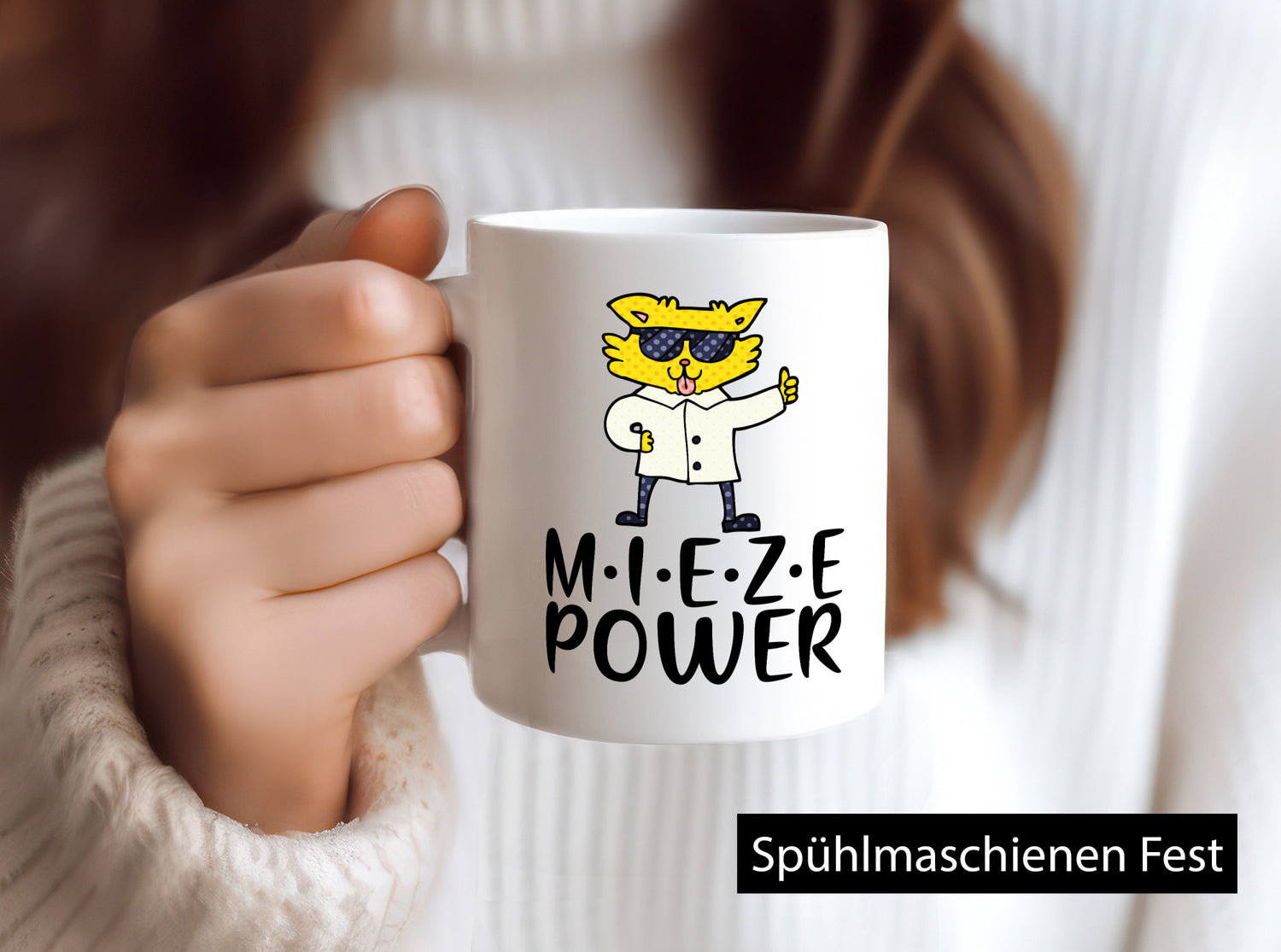 Mieze Power | Katzen Beste Katze Katzenliebhaber Geschenkidee Tierliebhaber