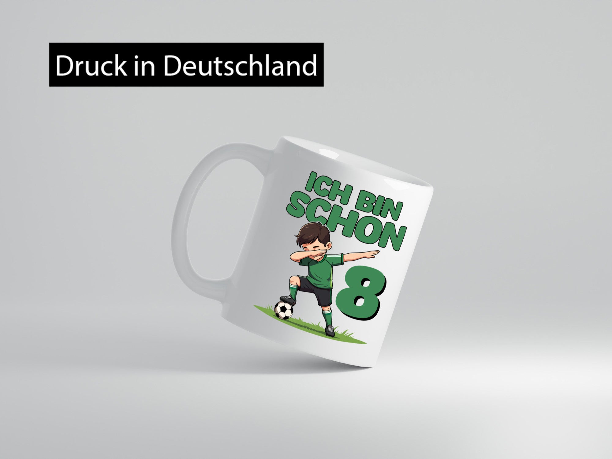 8. Geburtstag | 8 Jahre Fußballer Humor Geschenkidee Tasse