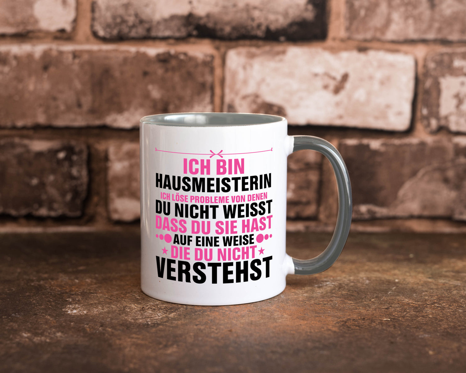 Löse Probleme: Hausmeisterin | Hauswart v2 Geschenk Humor Geschenkidee lustiger