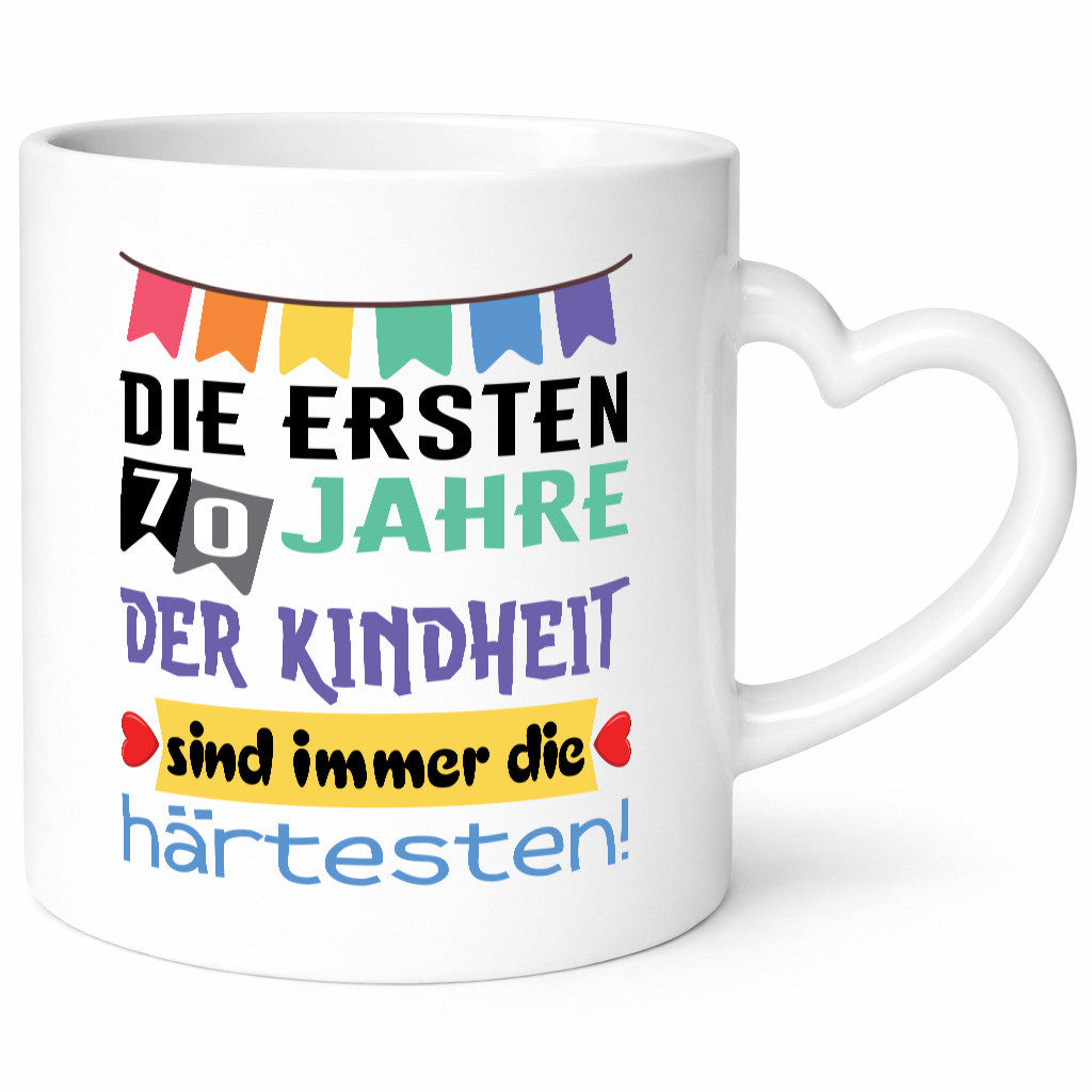 Die ersten 70 Jahre der Kindheit | 70. Geburtstag Rentner Humor Ruhestand