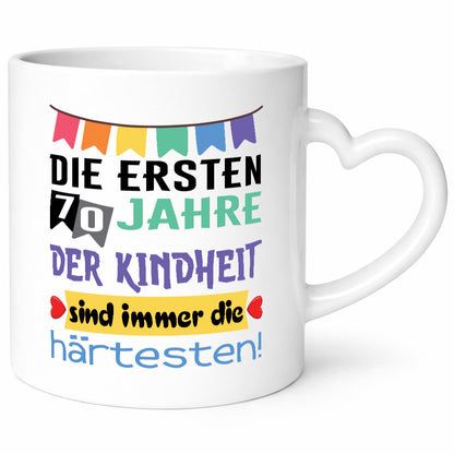 Die ersten 70 Jahre der Kindheit | 70. Geburtstag Rentner Humor Ruhestand