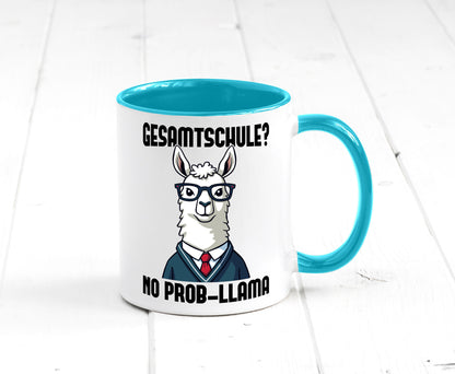 Gesammtschule | no prob-llama Einschuldung Humor Geschenkidee Tasse
