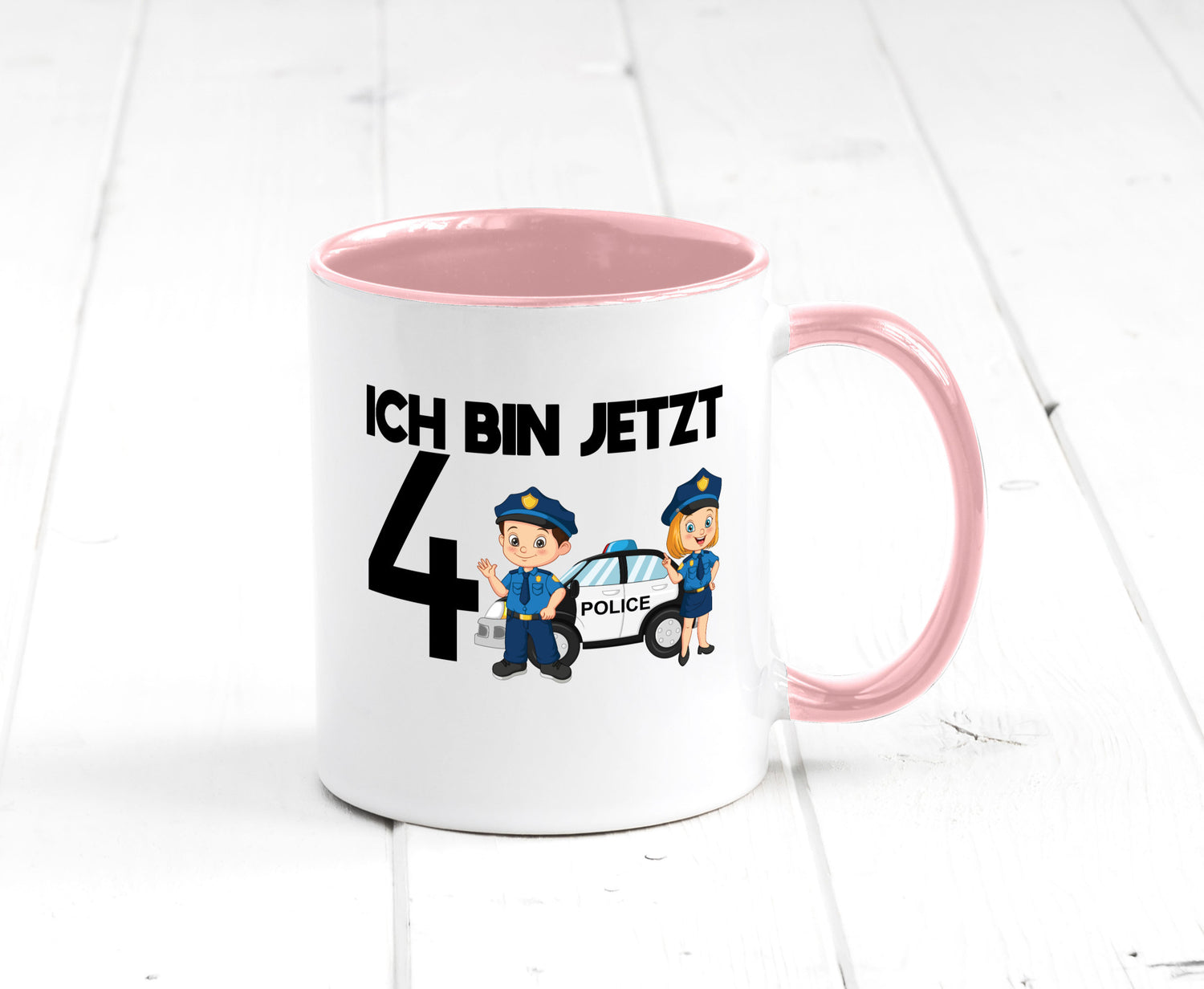 Ich bin jetzt 4 | Polizei 4. Geburtstag Jähriger Geschenk Geschenkidee lustiger