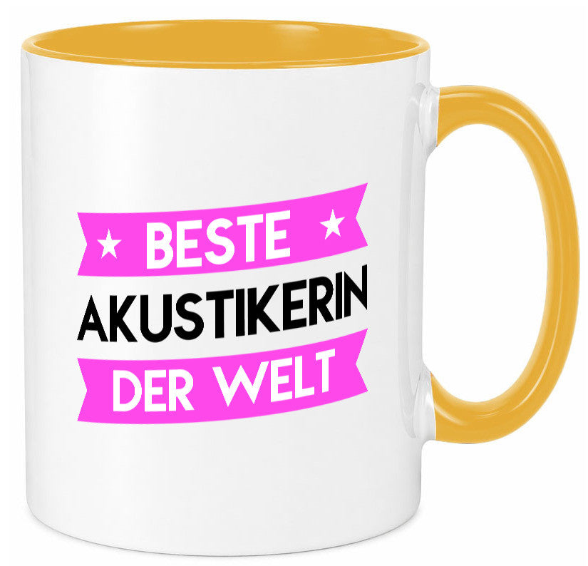 Best Akustikerin | Akustik Hörgeräteakustik Humor Geschenkidee Tasse