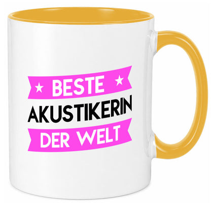 Best Akustikerin | Akustik Hörgeräteakustik Humor Geschenkidee Tasse