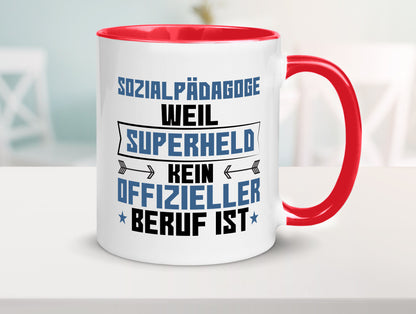 Superheld Sozialpädagoge | Pädagoge lustig Humor Geschenkidee Geschenk Tasse