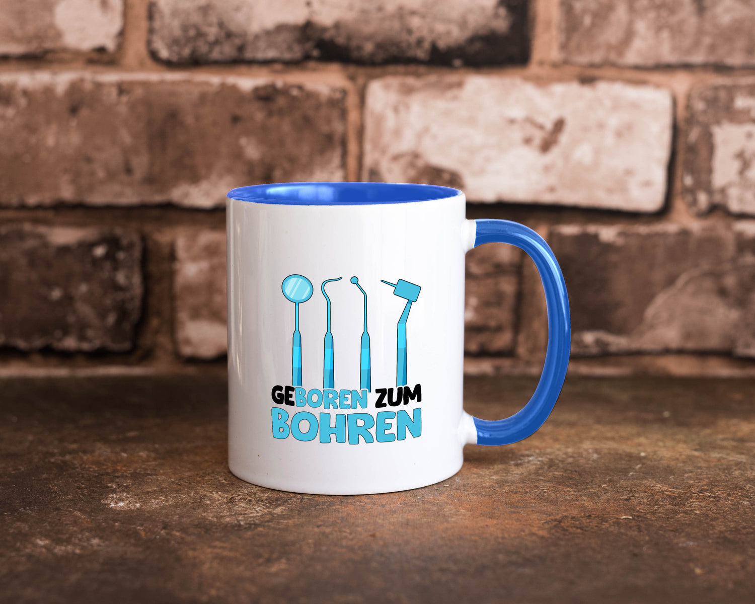 Geboren zum Bohren | Zahnarzthelferin Zahnarzt lustiger Spruch Geschenk Humor