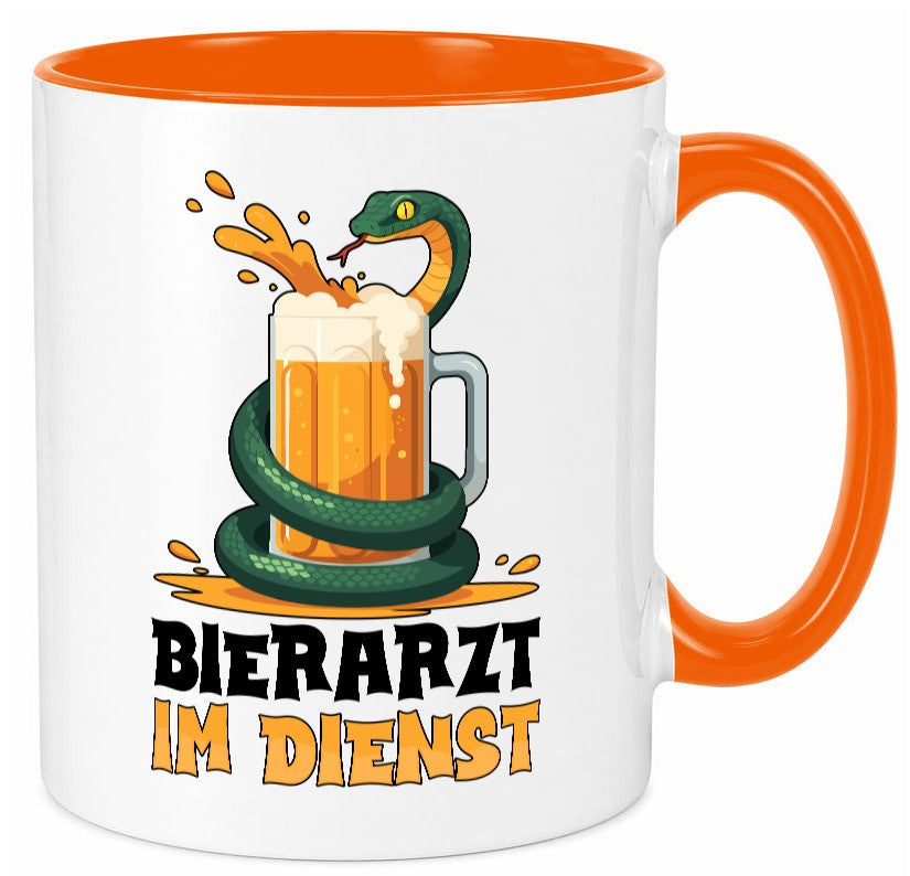 Bierarzt im Dienst | Tierarzt Arzt Geschenk Tierliebhaber Humor lustiger Spruch Tasse