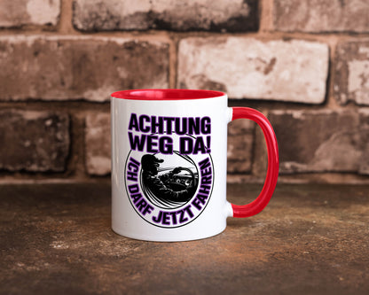 Achtung weg da ich darf jetzt Fahren | Führerschein lustig Humor Geschenkidee