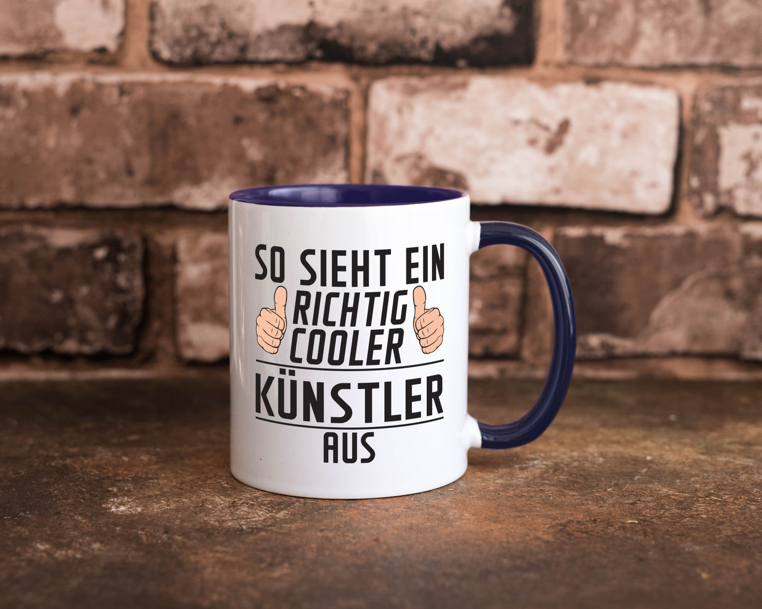 Richtig Cooler Künstler | Spruch lustig Kunst Geschenkidee Humor Tasse
