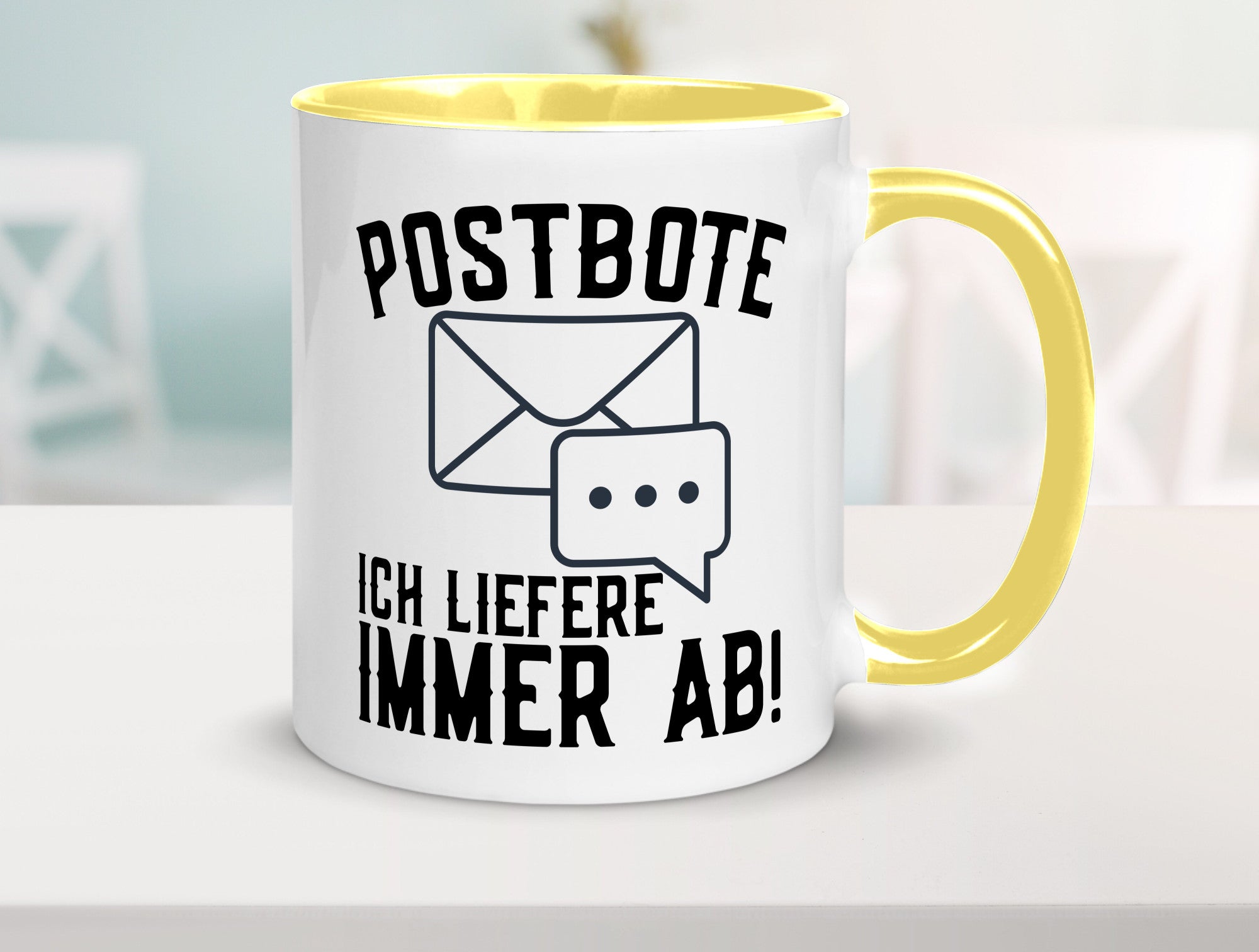 Ich liefere immer ab | Postbote Brief Zusteller Kurier Geschenk Humor