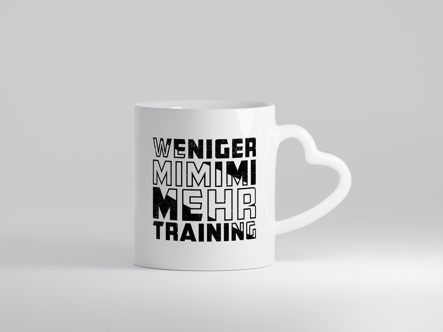 Weniger Mimimi mehr Trainig | Fitnessstudio v2 Geschenk Humor Geschenkidee