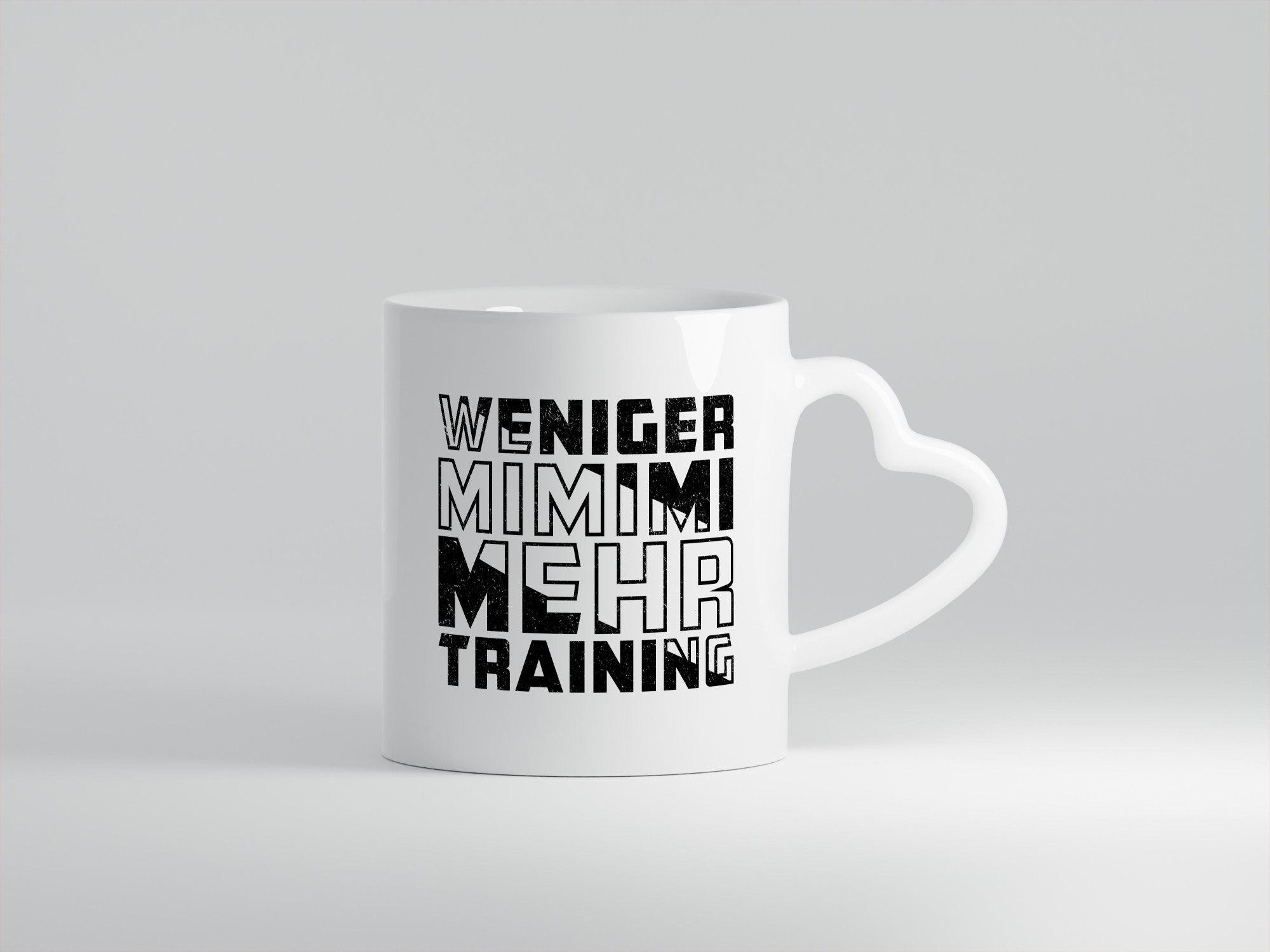 Weniger Mimimi mehr Trainig | Fitnessstudio v2 Geschenk Humor Geschenkidee