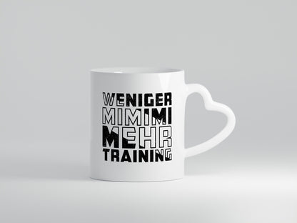 Weniger Mimimi mehr Trainig | Fitnessstudio v2 Geschenk Humor Geschenkidee