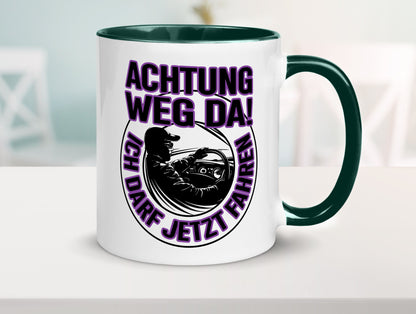 Achtung weg da ich darf jetzt Fahren | Führerschein lustig Humor Geschenkidee