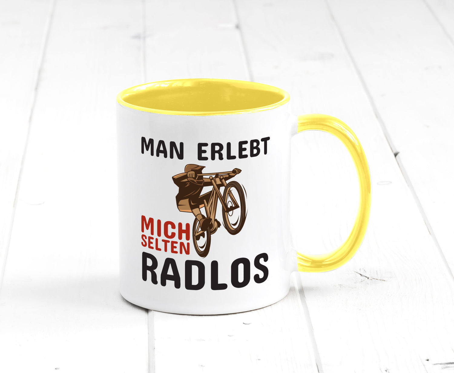Selten Radlos | Spruchtasse Fahrrad Männer Humor lustiger Spruch Geschenk