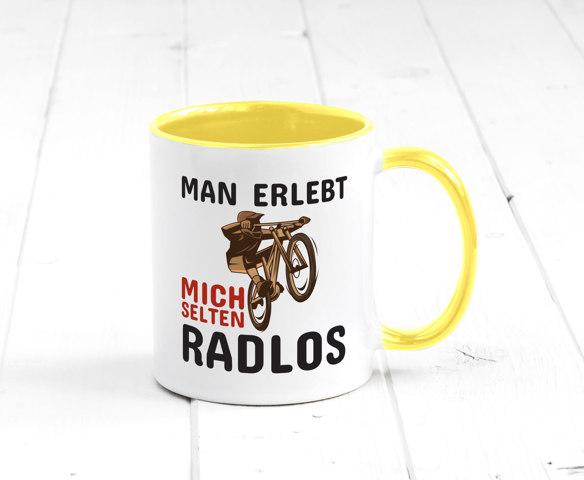 Selten Radlos | Spruchtasse Fahrrad Männer Humor lustiger Spruch Geschenk
