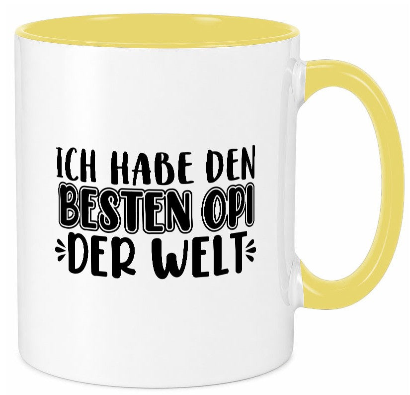 Bester Opi der Welt | Opa Tasse Großvater Statement lustiger Spruch Geschenk