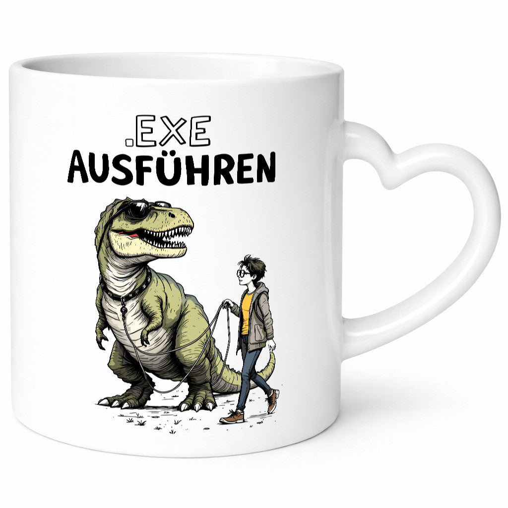Exe ausführen | Programmierer Infomatiker v2 Geschenkidee Familie Humor Tasse