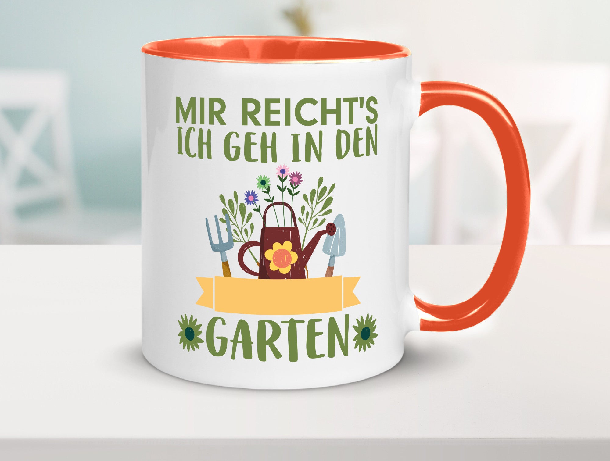 Ich geh in den Garten | Gärtner Tasse Gartenarbeit Humor Arbeit Kollegen Büro