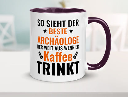 Kaffee trinkt: Archäologe | Archäologie Forscher lustig Humor Geschenkidee