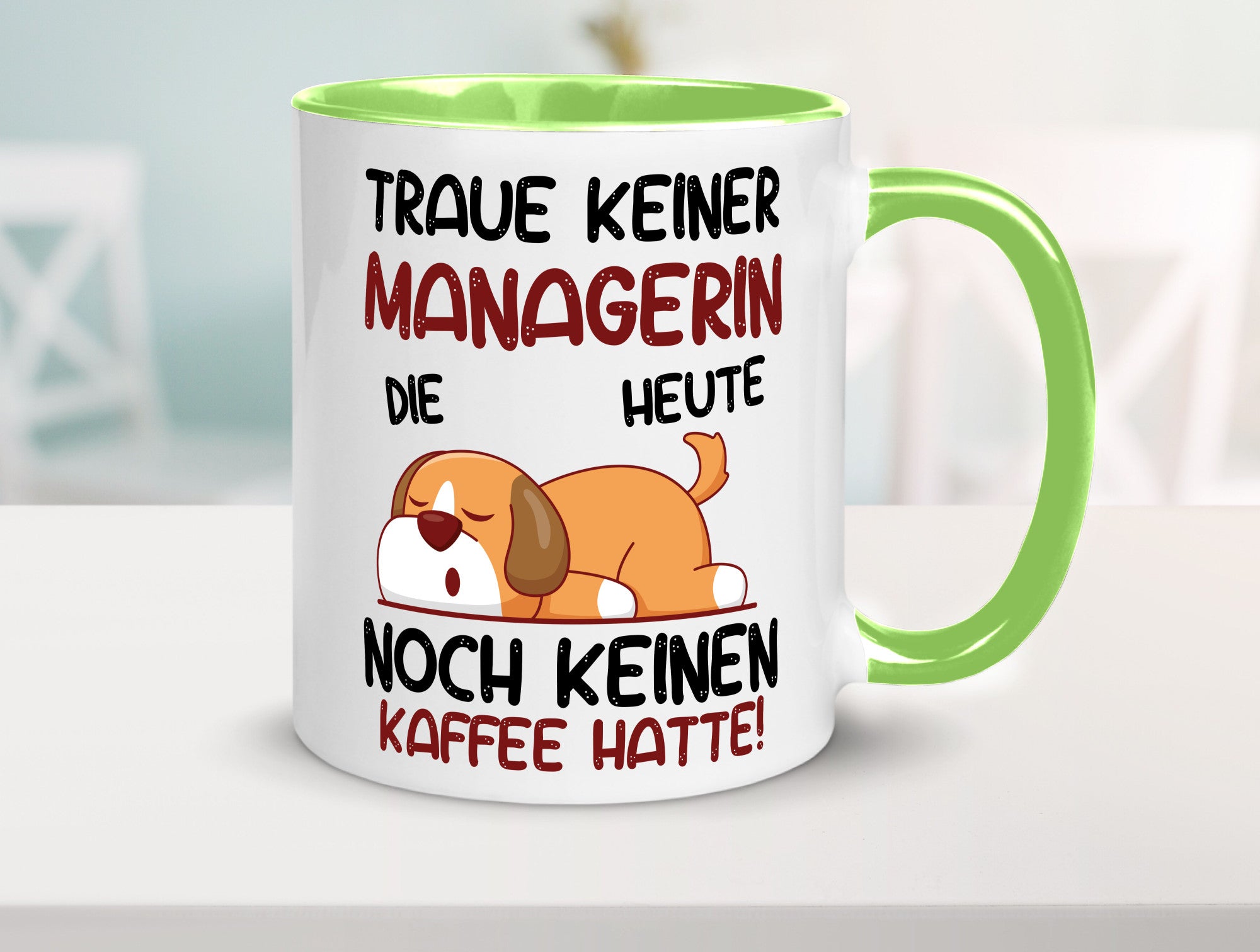 Traue keiner Managerin | Management lustiger Spruch Geschenk Humor Geschenkidee