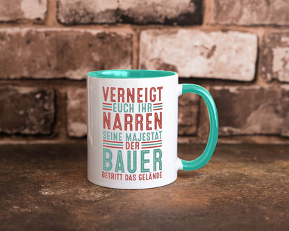 Verneigt euch: Bauer | Bauernhof Landwirtschaft v2 lustig Humor Geschenkidee