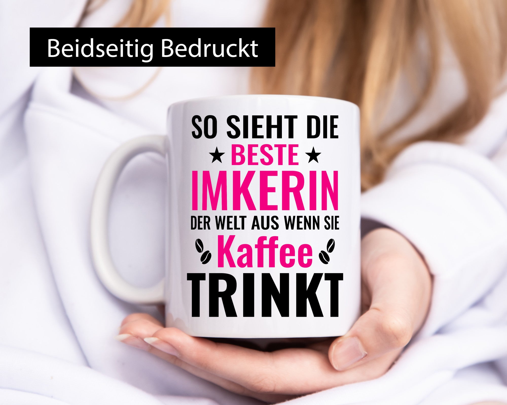 Kaffee trinkt: Imkerin | Imkerei Humor Geschenkidee Tasse