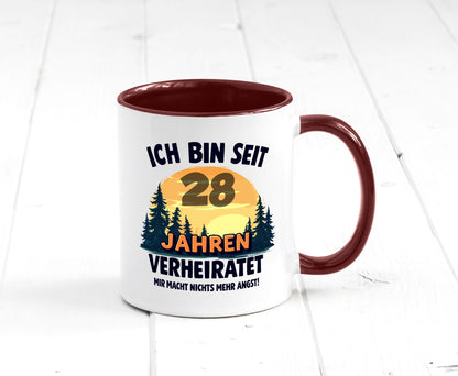 Ich bin Verheiratet | 28. Hochzeitstag Ehepaar v2 lustiger Spruch Geschenk
