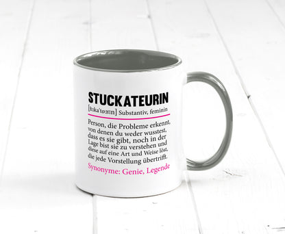 Stuckateurin | Innenausbau Beruf Humor Spruch Arbeit Kollegen Büro Geschenkidee