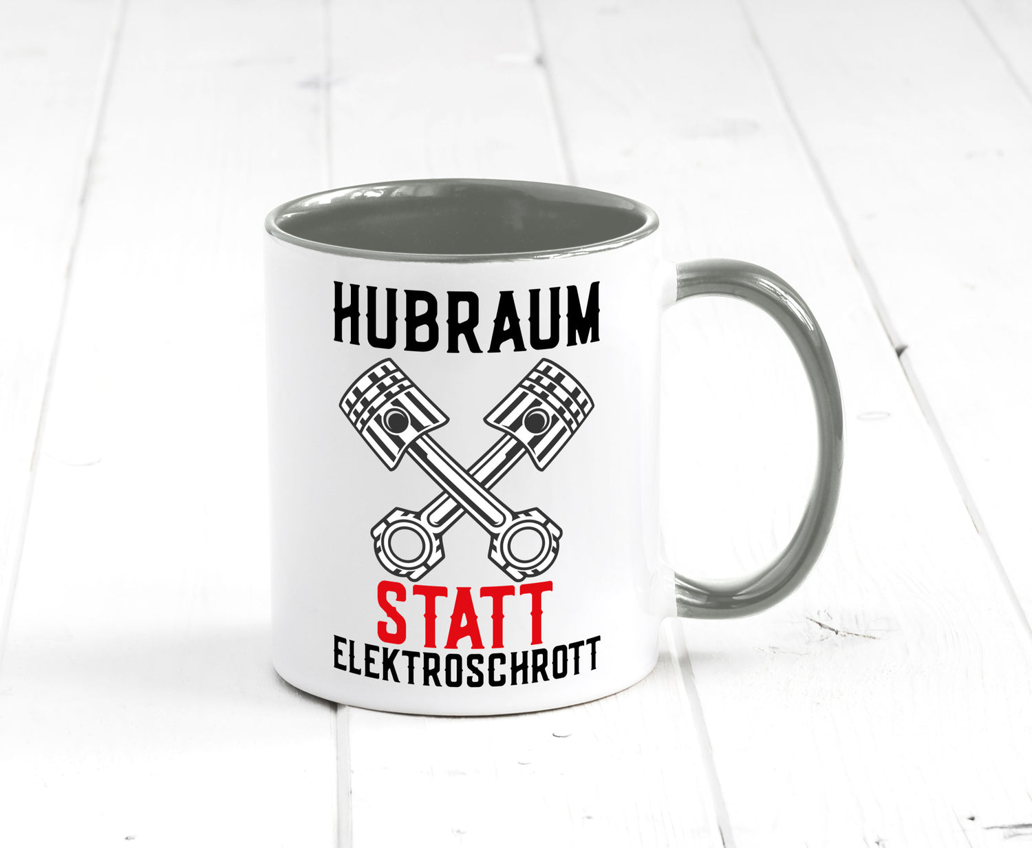 Hubraum statt Elektroschrott | Autofan Verbrennungsmotor Geschenk Humor